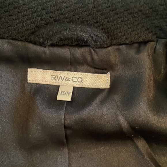 RW&Co Black Coat XS - Picture 7 of 8
